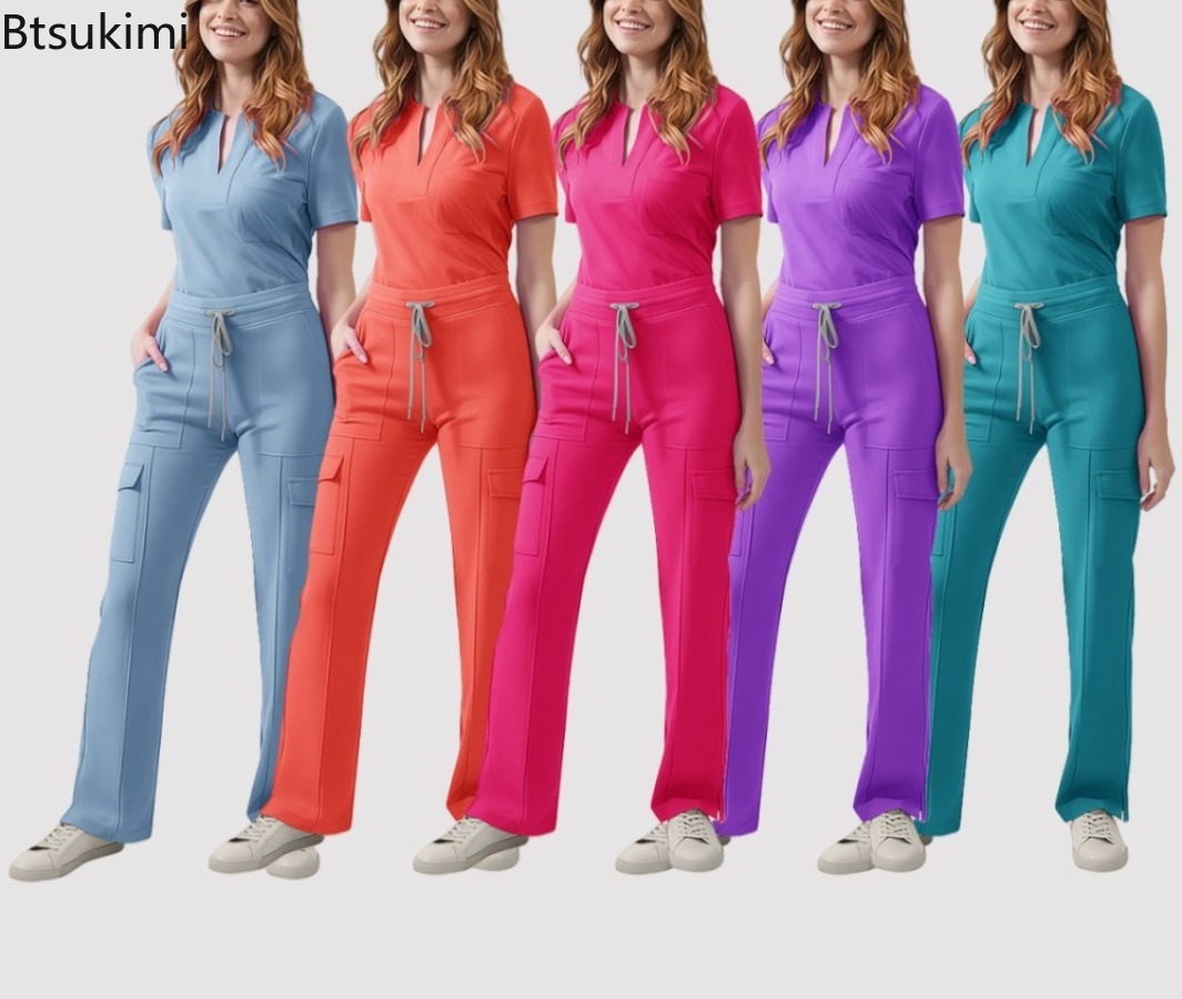 Medical Lab Uniform - Medizinische Arbeitskleidung für Frauen, Krankenschwester-Set mit