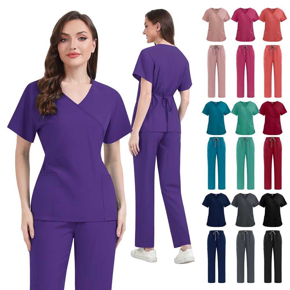 Medical Lab Uniform - Schlanke Passform Damen-Arztkittel-Sets Krankenhaus-Medizinische Uniformen Krankenschwester-Zubehör
