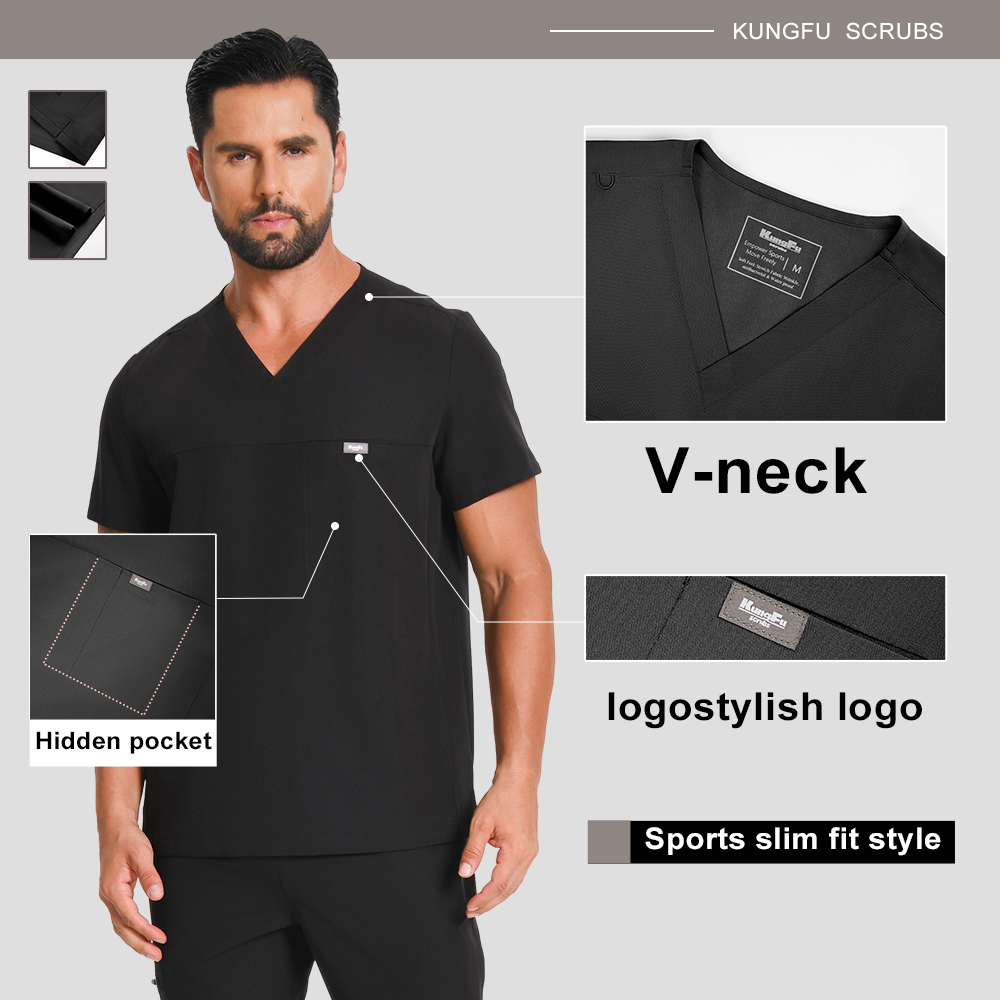KUNGFU SCRUBS Herren-OP-Unifor – Medical Lab Uniform Bewertung und Preis
