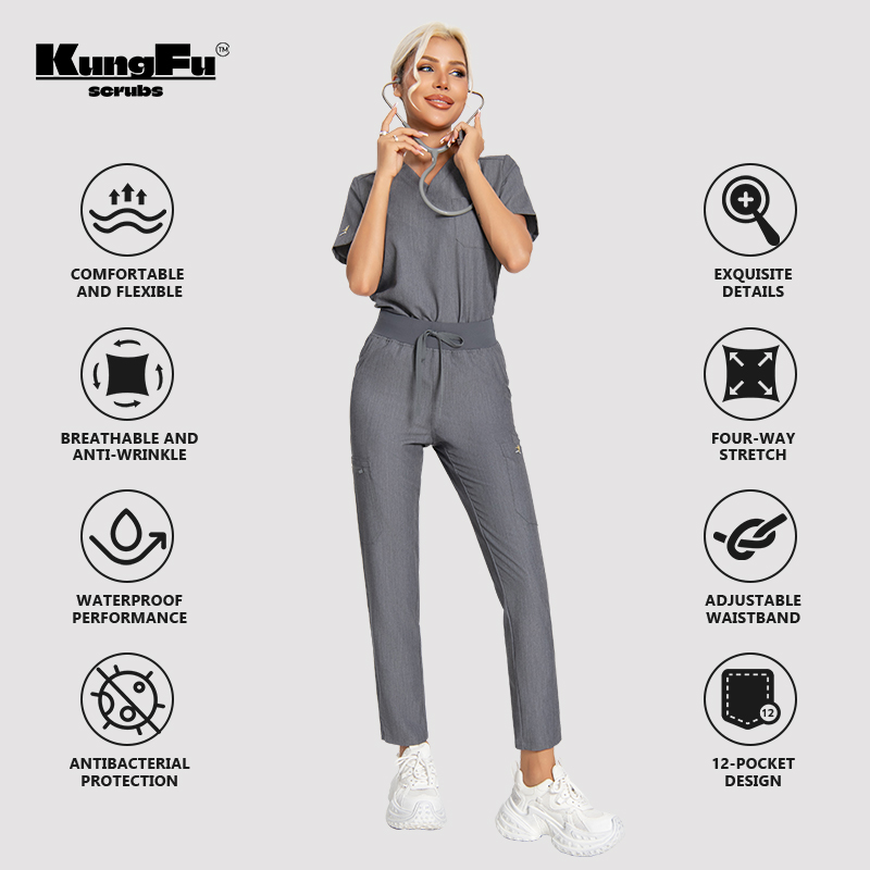 KUNGFU SCRUBS Damen Krankensch – Medical Lab Uniform Bewertung und Preis