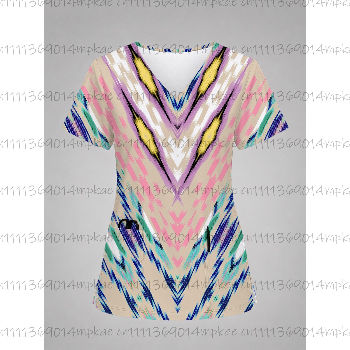 Neues Damen-T-Shirt mit V-Auss – Medical Lab Uniform Bewertung und Preis