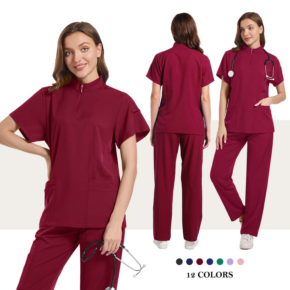 Stretch-Scrubs-Set für Damen,  – Medical Lab Uniform Bewertung und Preis