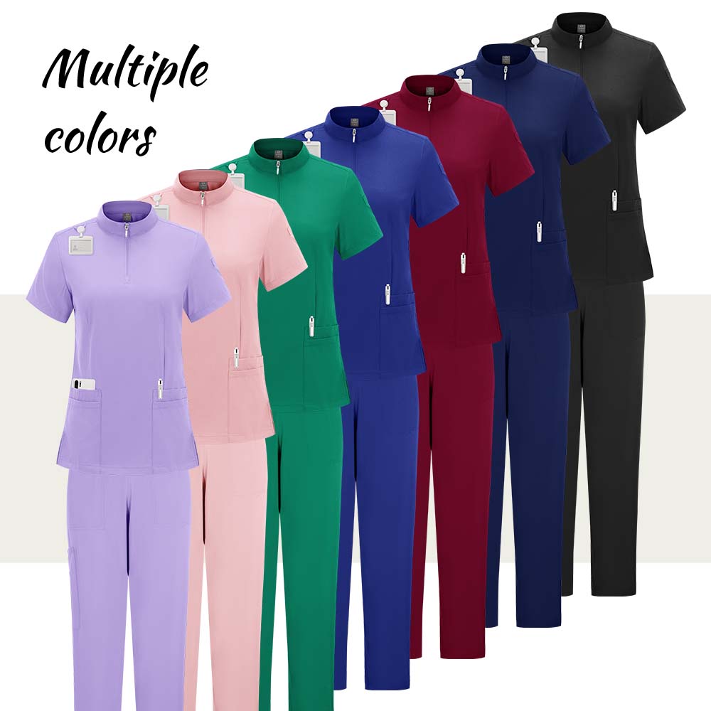 Stretch-Scrubs-Set für Damen,  – Medical Lab Uniform Bewertung und Preis